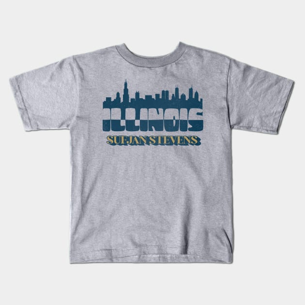 Illinois Kids T-Shirt by kg07_shirts